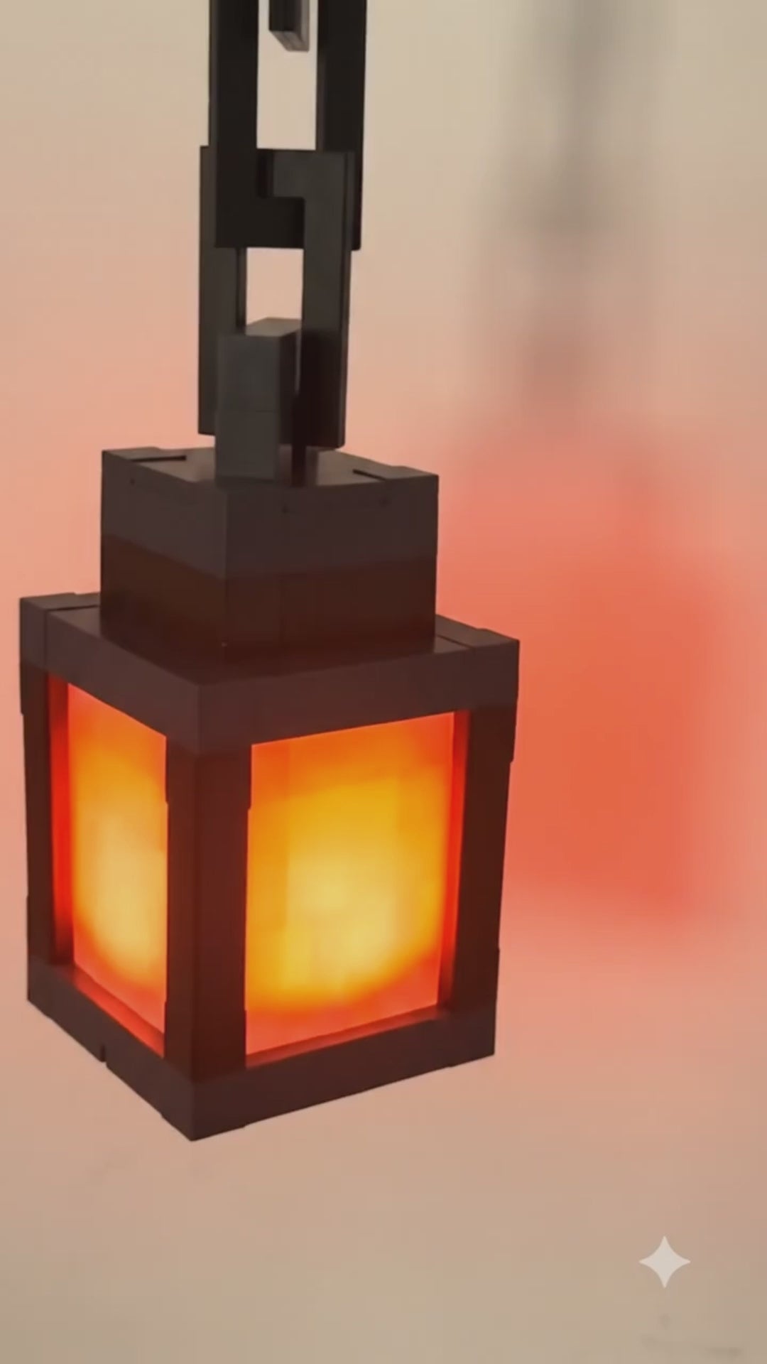 Pixel Style Night Light Portable Lantern - 16 Colors Tabletop Ornament