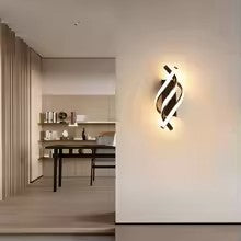 Curved Spiral Design LED Wall Lamp - Modern Home Decor Lighting Fixture