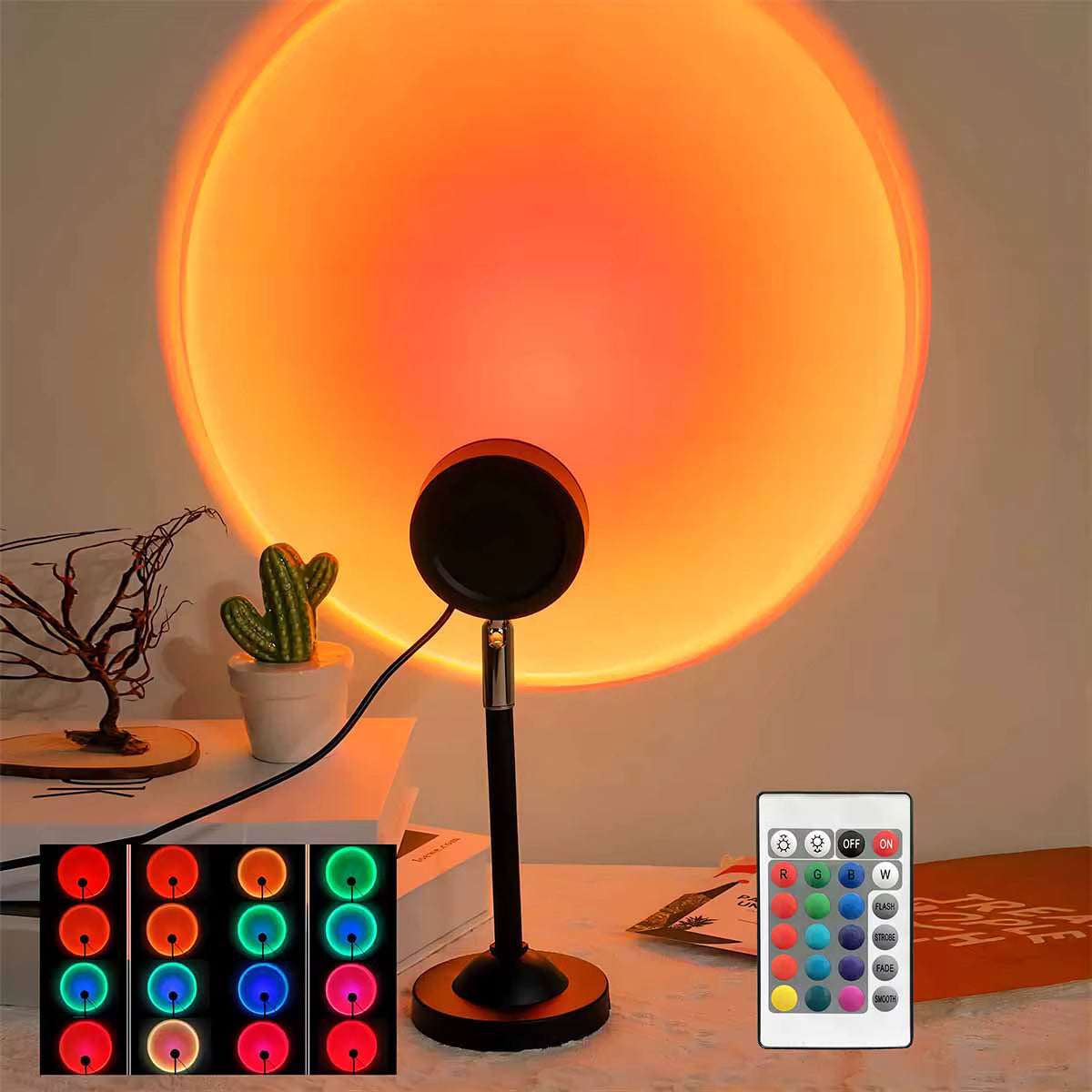 Sunset Lamp — Warm Sunset Projector for Cozy Room Vibes